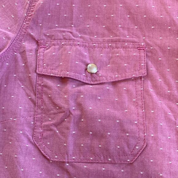 Victory Outfitters Western Cowgirl Country Short Sleeve Snap Down Shirt Size M - Picture 4 of 6